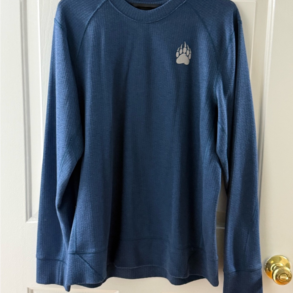 Duluth Trading Co Alaskan Hardgear Blue Crewneck Sweater